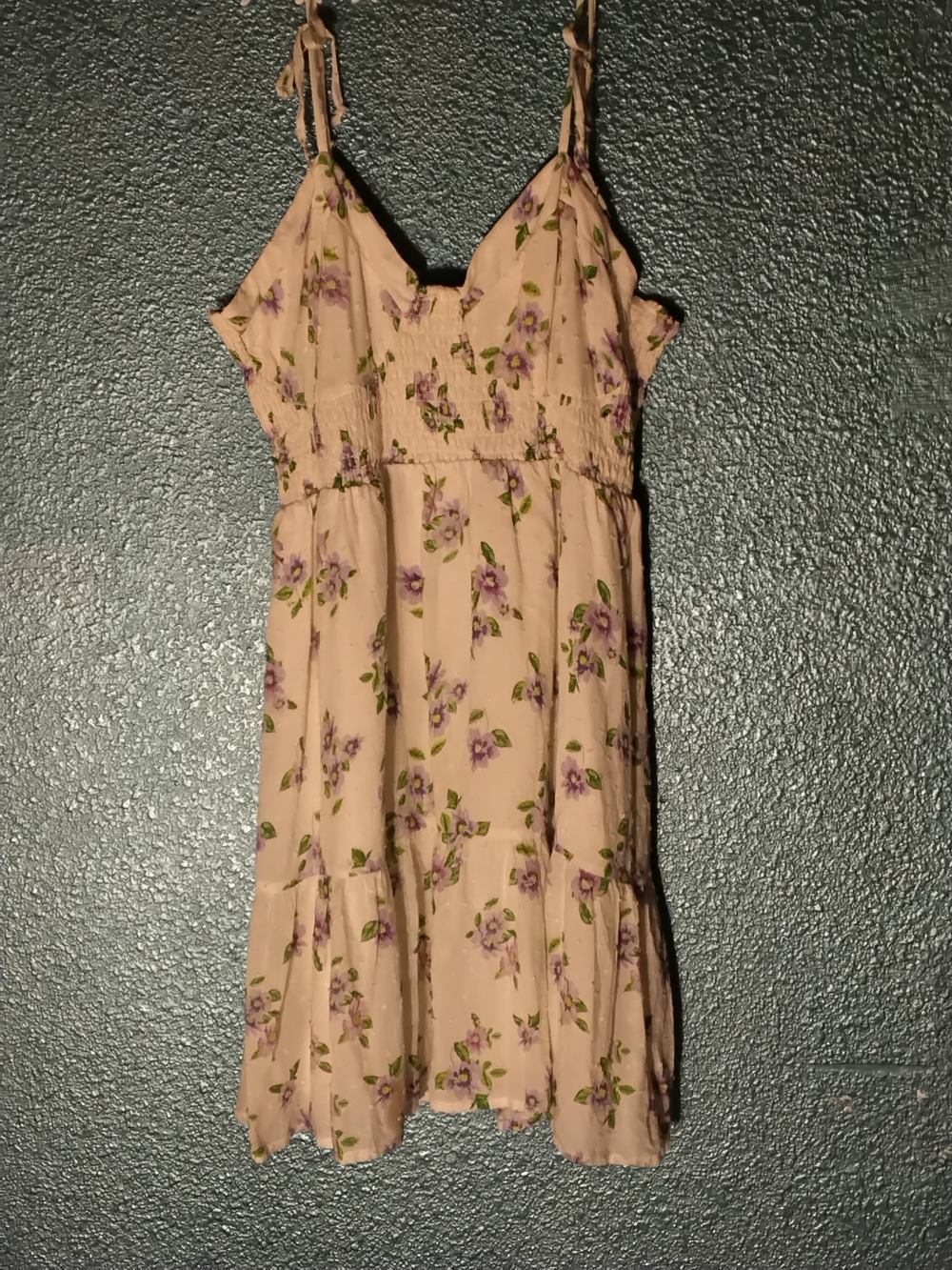 wild fable Cream Spaghetti-Strap Floral Mini Dress